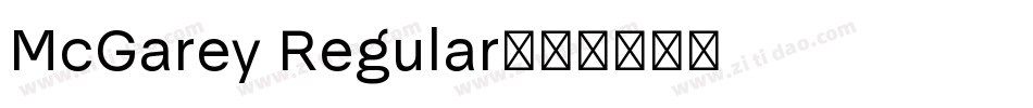 McGarey Regular字体转换